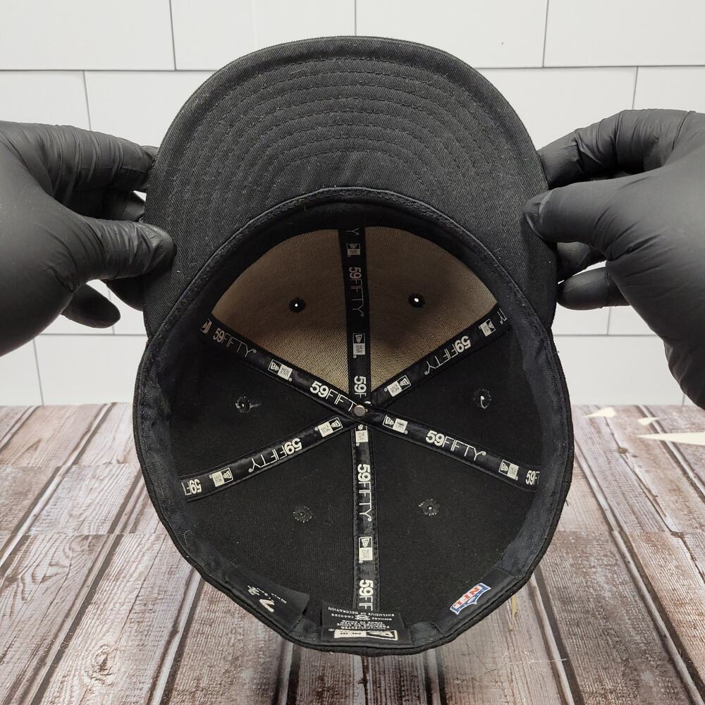 New Era Chicago Bears 59FIFTY Fitted Hat 7 3/4 Black NFL Team Cap - Picture 6 of 7
